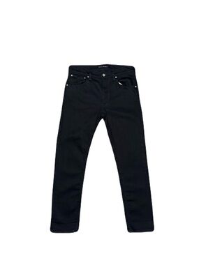 NUDIE JEANS Lean Dean Dry EverBlack 32x28 Tapered Denim Organic Cotton